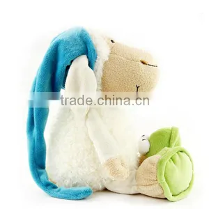 Sheep Shaped Stuffed Animal Plush Toy in Sitting Shape thumbnail-3