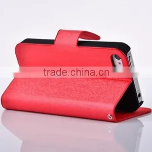 2013 Newest Fancy Silk Print Luxury Leather Mobile Phone Cases for Iphone 4/4S/5 "11" thumbnail-1