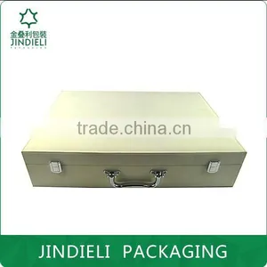 Customized Wooden Leather Packaging Cosmetic Set Box thumbnail-2