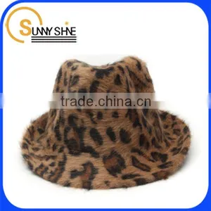 Sunny Shine Custom Cheap Fashion Tweed Leopard Print Bucket Hats thumbnail-1
