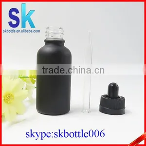 Black Matte Glass 30ml Dropper Bottle for Smoke Oil Supplier's Choice thumbnail-1