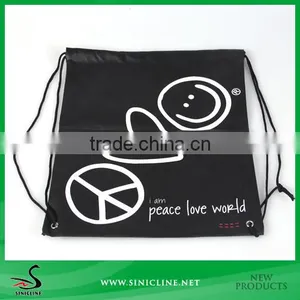 Sinicline Customized Non-woven Drawstring Bag With Glossy Finish thumbnail-1