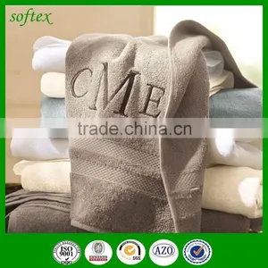 Luxury Hotel Spa Bath Towels 100% Cotton Dobby Border Set Spa Towel With Logo Towel Manufacturer thumbnail-6