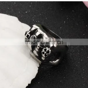 New Products 2016 316L Stainless Steel Terminator Skull Ring for Men thumbnail-4