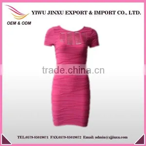 Sexy Women Formal and Casual Mesh Short Sleeve Long Dresses thumbnail-1