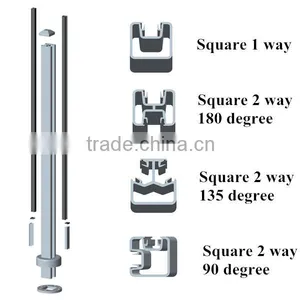 Powder Coating Aluminum Post Aluminum Fence Panels Deck Railing thumbnail-5