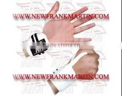 Best Quality White & Black Weightlifting Wrist , Wrist Support Weight Lifting,FM-996 W-442 thumbnail-1