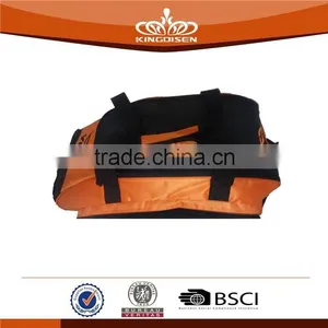 2015 New Design Orange Black Nylon Travel Bag thumbnail-5