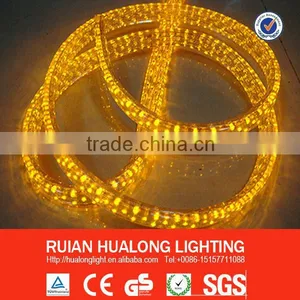 HL High Quality Low Cost LED Rope Light Flat 3 Wires Yellow thumbnail-1