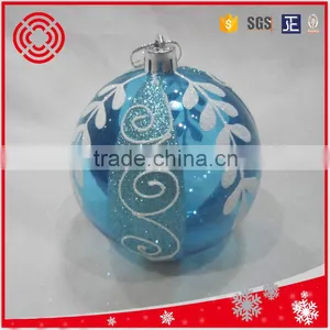 Promotional Lake Blue Transparent Plastic Christmas Ball for Tree Decoratrion thumbnail-5