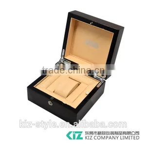 High-end Wholesale Men's Wooden Watch Gift Box Can Print Custom Logo thumbnail-2