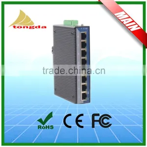 8 Port Din-Rail 100Base Hardened Unmanaged Industrial Network Switch thumbnail-1