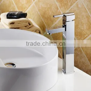 Brass High Body Square Basin Mixer/high Grand Faucet thumbnail-5