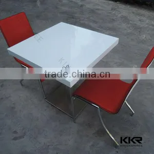 Square Dining Tables Solid Surface Marble Top Dining Table Supplier's Choice thumbnail-5