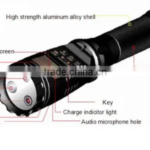 HD Full 1080P Police Flashlight DVR Camera thumbnail-3