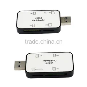 USB 3.0 SD,TF,Micro SD,MS,M2 All In One Card Reader Writer thumbnail-5
