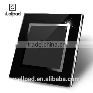 Hot Selling Wallpad Black Waterproof Acrylic Glass 110~250V EU UK Electric Telephone Socket Phone Socket RJ11 Quality Choice thumbnail-4