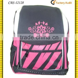 2013 Pink Flower Design High School Girls Bags thumbnail-1