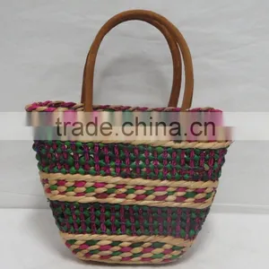 Hot Handmade Water Hyacinth Women Handbag thumbnail-2