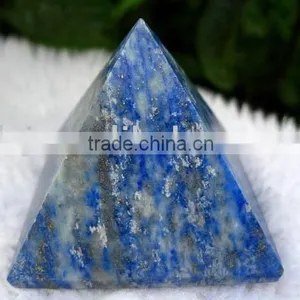 Natural Rock Lapis Lazuli Healing Pyramid thumbnail-1