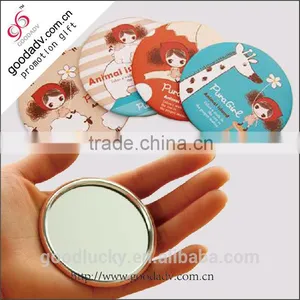 Giveaways Gift Tin Metal Mirror OEM Promotion Hand Mirror thumbnail-5