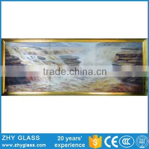 Beautiful Scenery Hanging Glass Wall Krishna Glass Painting thumbnail-1