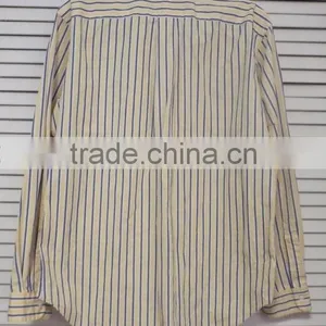 Long Sleeve Casual Cotton Striped Men's Dress Shirt thumbnail-2