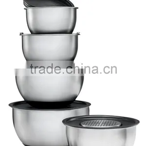 Stainless Steel Mixing Bowl With Silicon Bottom Supplier's Choice thumbnail-3