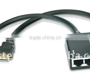 HDMI Extender by Cat-5E/6,HDMI Extender to 30m-pigtail thumbnail-1