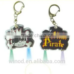 Promotional Gifts Plastic Led Custom Pvc Keychain Torch thumbnail-1