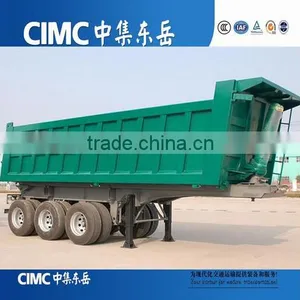 3 Axles 50 Tons U Shape Rear Lifting Tipping Tractor Trailer thumbnail-2