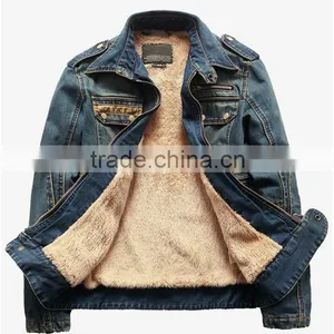 2016 Top OEM Newest Design Fashion Cool Wholesale High Quality Mens Jeans Jacket,coat Wear China Quality Choice thumbnail-3