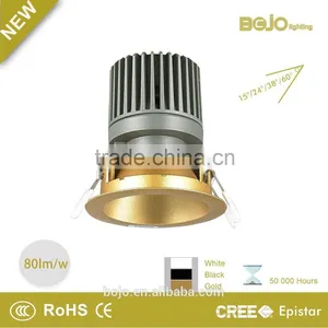 Golden or Black Reflector for Your Reference 10w Cob Led Downlight thumbnail-1