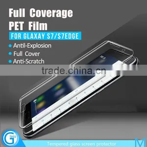 Durable Full Cover PET Screen Protector Film for Samsung S7 Edge thumbnail-1