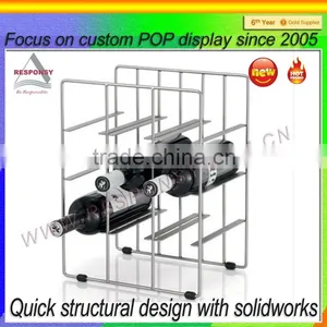Franchise Metal Wire Wine Display, Glass Bottle Wine Display Stand thumbnail-2