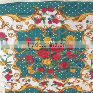 BIG REPEAT SIZE PRINTING Square Scarf thumbnail-1