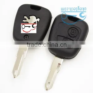 Good Price Peuguot Key Shell for 206 Blank 2 Button With Logo Car Key Peugeot Romote Key Shell thumbnail-1