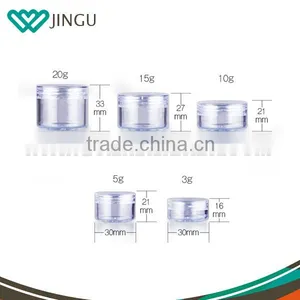 Various Capacity Clear Bottom Empty Cream Cosmetic Jar thumbnail-1