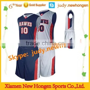 Sublimated European Basketball Jerseys, Cheap Reversible Basketball Uniforms thumbnail-1
