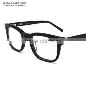 NO MOQ Gentle Vintage Square Unisex Italy Designer Acetate Optical Frame 609G thumbnail-1