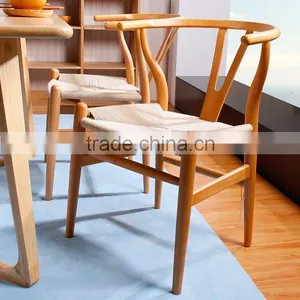 Natural Color Y-Chair High Quality Modern Dining Chair, Wishbone Y Chair by Hans J. Wegner thumbnail-6