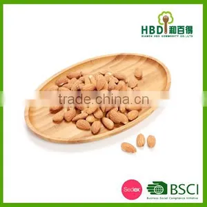 Eco-friendly Oval Shape Bamboo Candy Tray Bamboo Nut Tray thumbnail-5