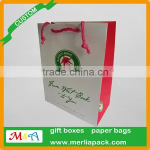 Food Carrier Bags Thick Pink PP Rope Handles Bag Tourism Shopper Bags thumbnail-1
