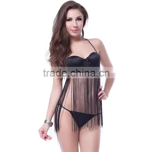 Wholesale New Fashion Transparent Babydoll Sex Pics Mini Babydoll Nightwear thumbnail-1