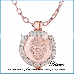 On the Website Wholesale Custom Europe Style Skull Pendant Necklace Gold Wholesale Fashion Jewelry thumbnail-2