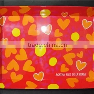 Rectangular Melamine Handled Serving Tray thumbnail-1