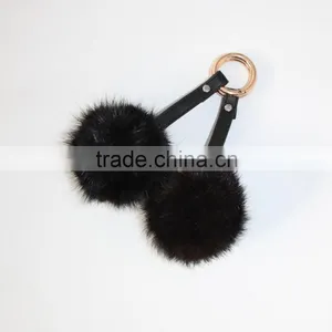 FB2 Wholesale Fur Ball Key Chain thumbnail-3