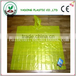 Hot Selling Promotional Customer Logo pe Disposable Rain Poncho Raincoat thumbnail-1