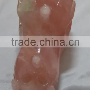 Wholesale Fashion Natural Crystal/obsidian/agate/tiger Eye Stone Dragon Head Skull thumbnail-5