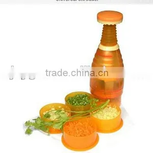 Stainless Steel Blades Manual Plastic Vegetable Chopper thumbnail-1